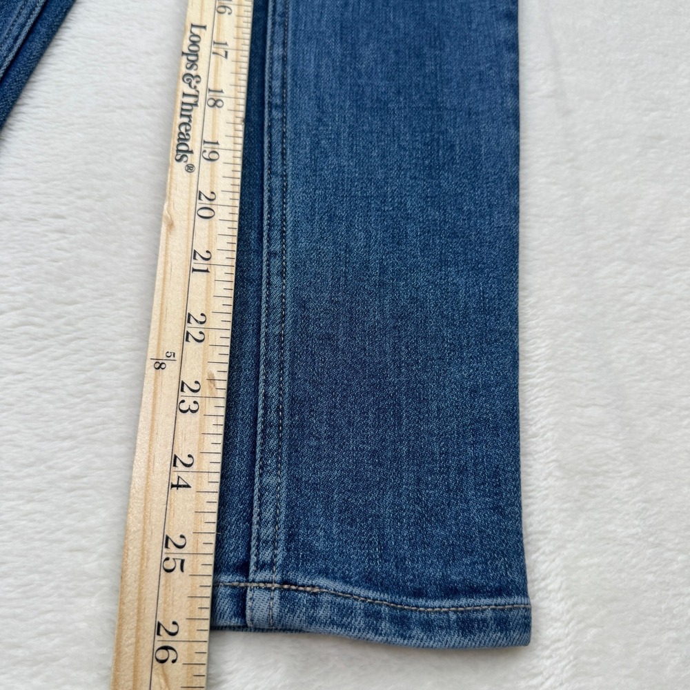 DKNY Jeans Womens 26 Blue High Rise Skinny Stretch Denim Dark Wash - Picture 7 of 12